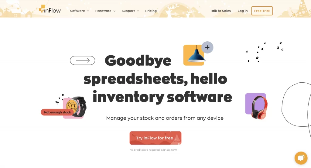 inFlow Inventory homepage