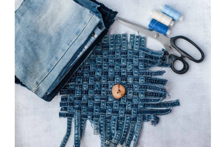 Handmade products from old jeans - how to start an etsy shop with no money 
