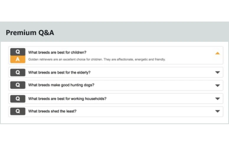 Q&A sections