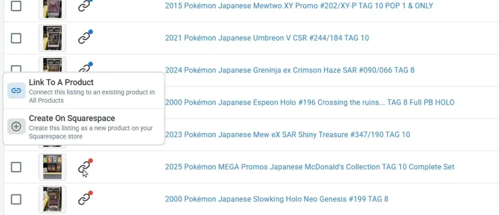 Screenshot 2 Link to a product