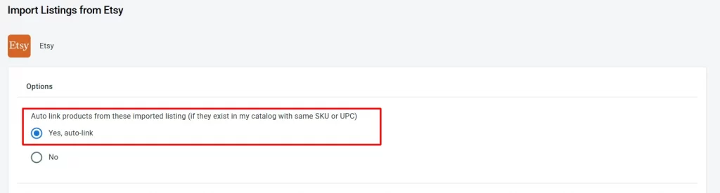 auto link option