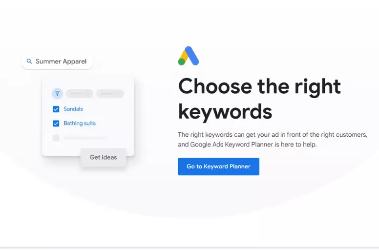 Searching top-performing keywords for your Amazon listing with Google Keyword Planner