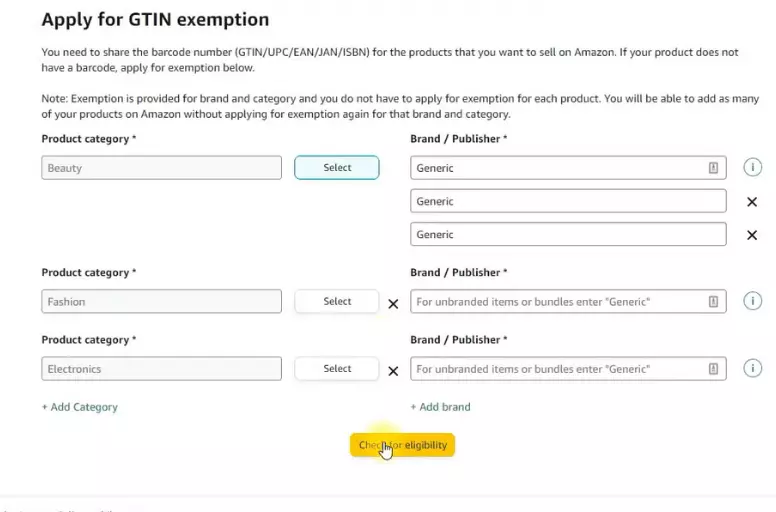 You can apply for GTIN exemption for multiple products