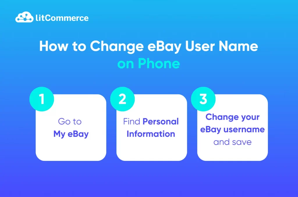 how to change ebay username on app