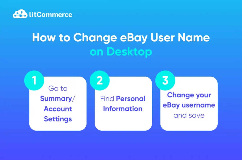 how to change ebay username on desktop