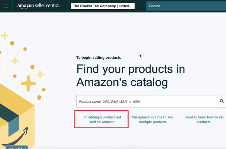 Start creating your Amazon dropshipping item listing by adding a product