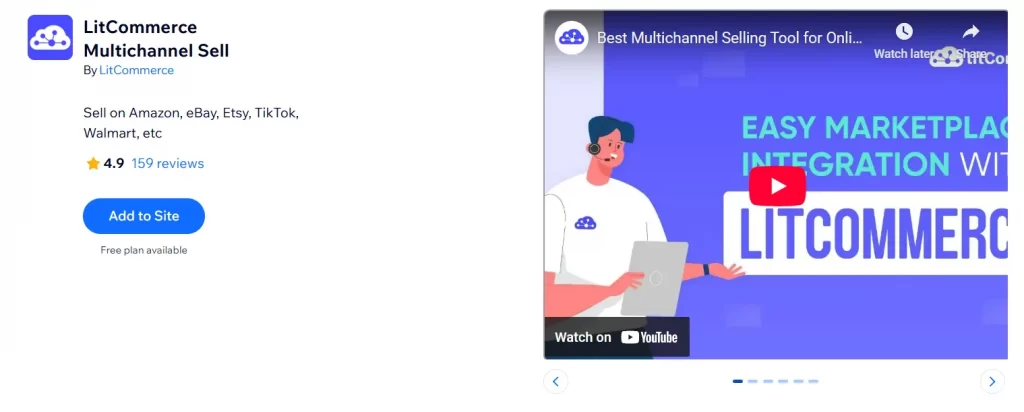 litcommerce wix app market