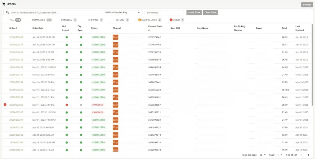 manage orders