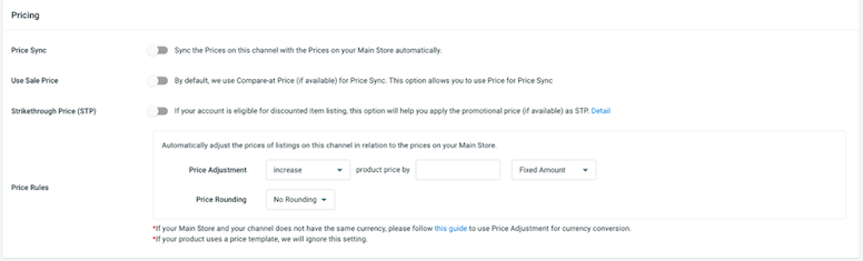 how to integrate with ebay - price sync