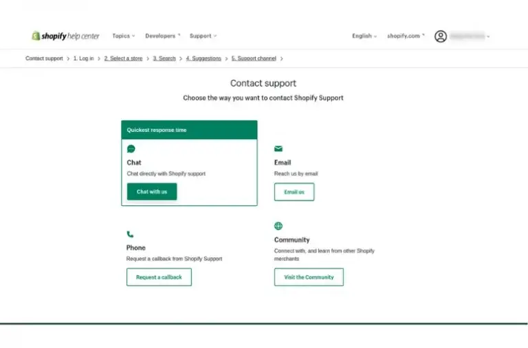 shopify support