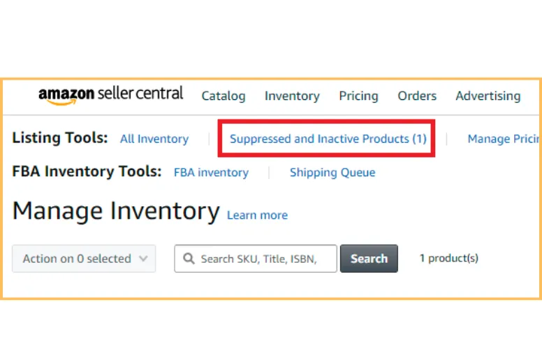 Search Suppressed and Inactive Listings