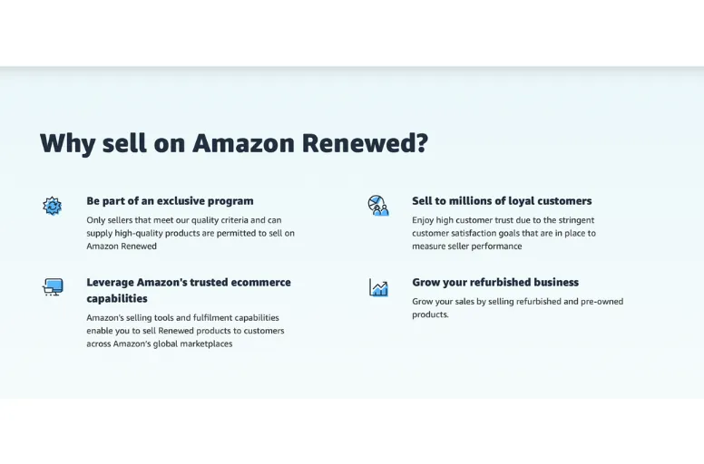 Why sell on Amazon Renewed