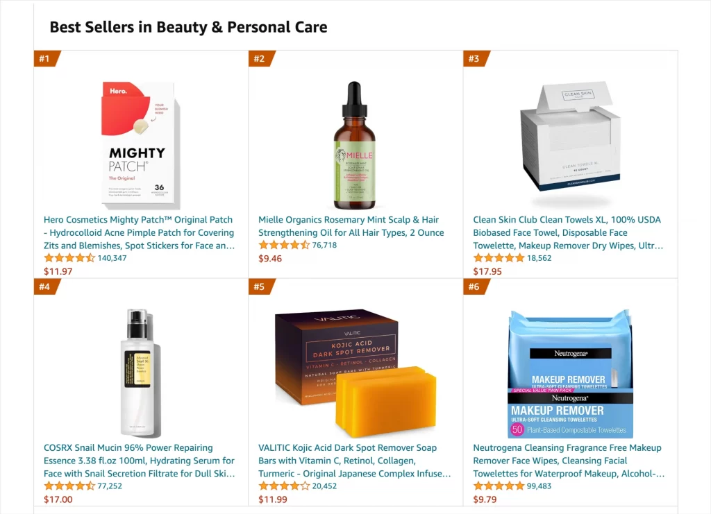 best sellers in beauty & personal care 