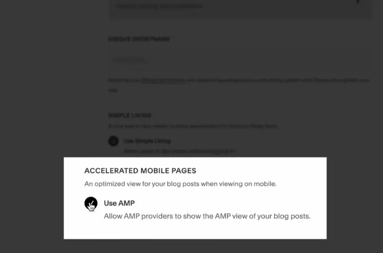 Enable AMP to optimize your Squarespace SEO
