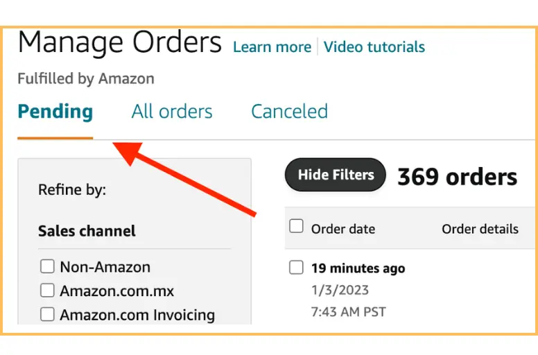Resolve pending orders before closing Amazon account