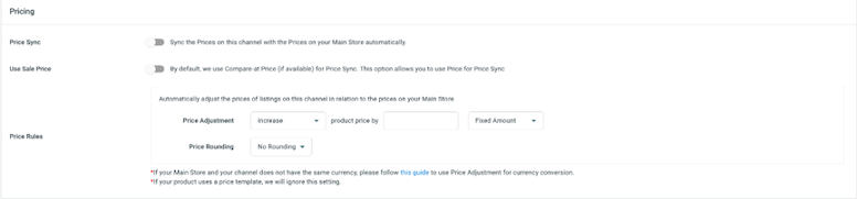 pricing sync for integrating with tiktok shop 