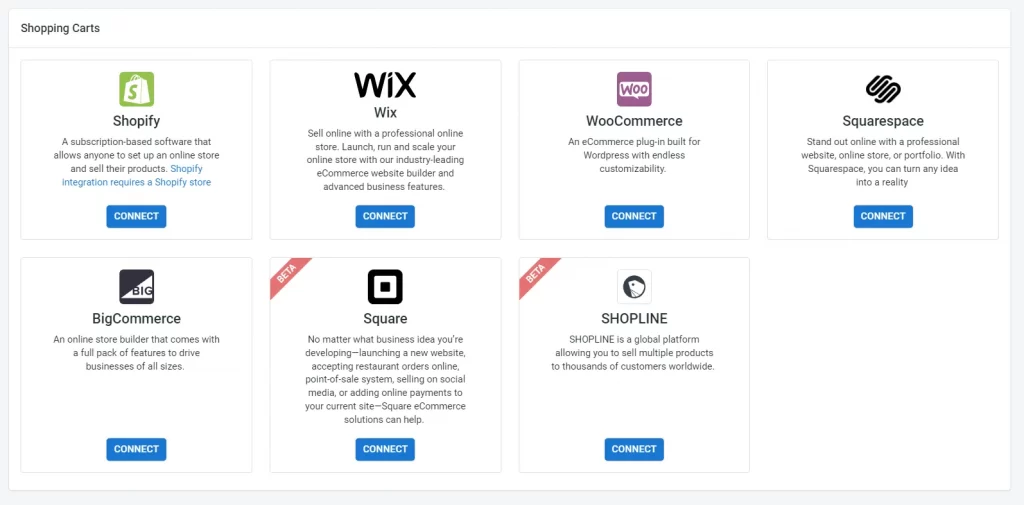 LitCommerce Supported Channels 
