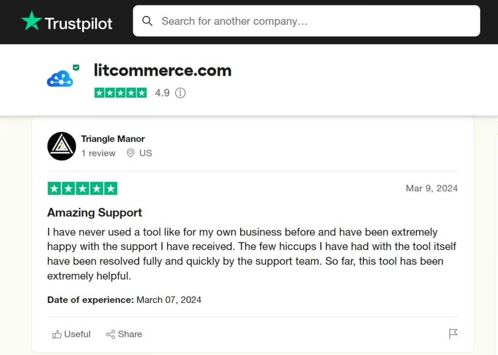 Litcommerce Customer Reviews