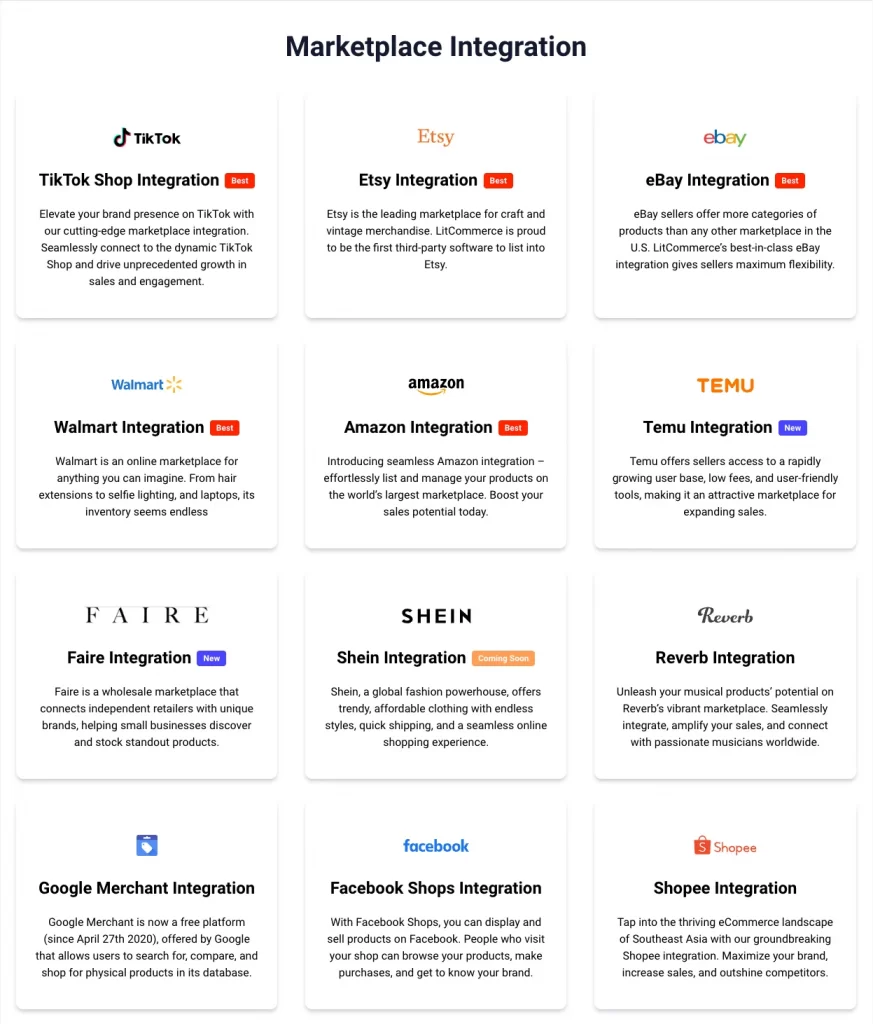 marketplace integration