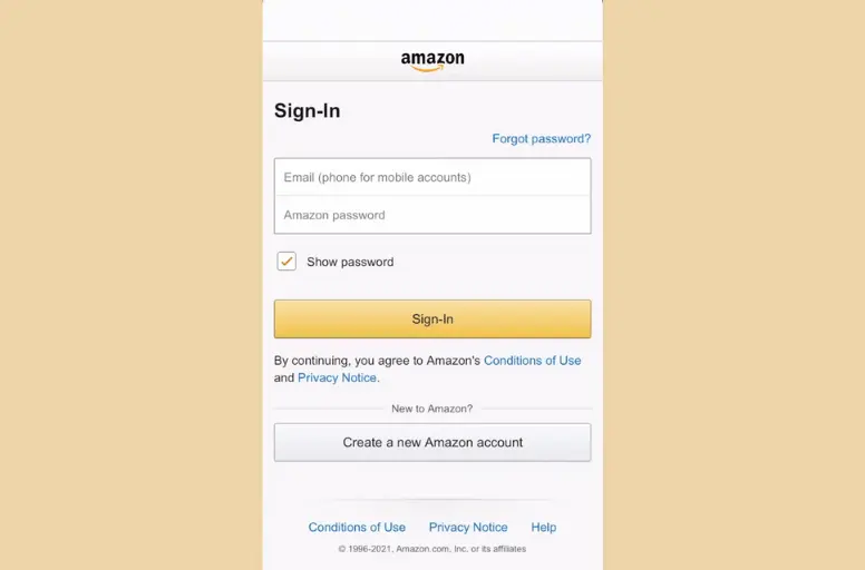 Create your Amazon Live account