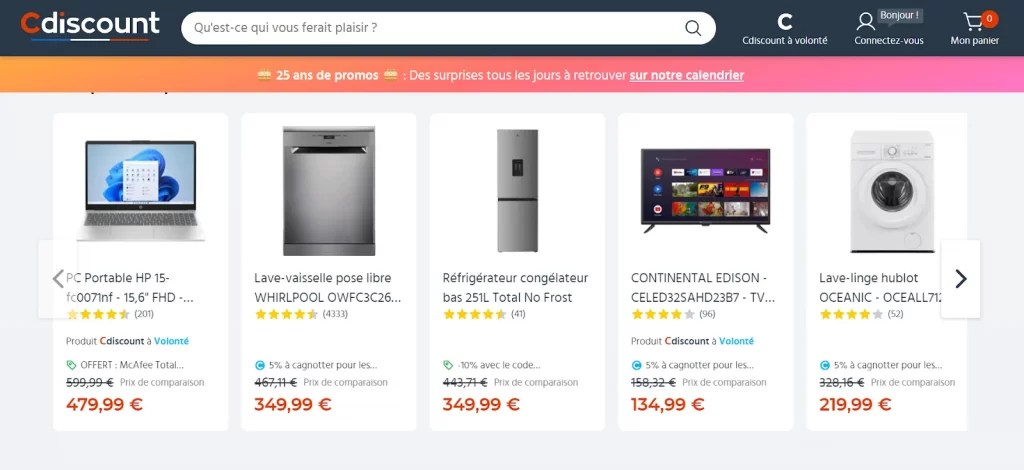 Cdiscount - Top 2 online marketplace in France