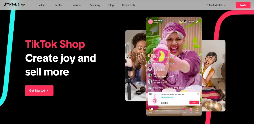 TikTok Shop - Top 2 social online marketplace