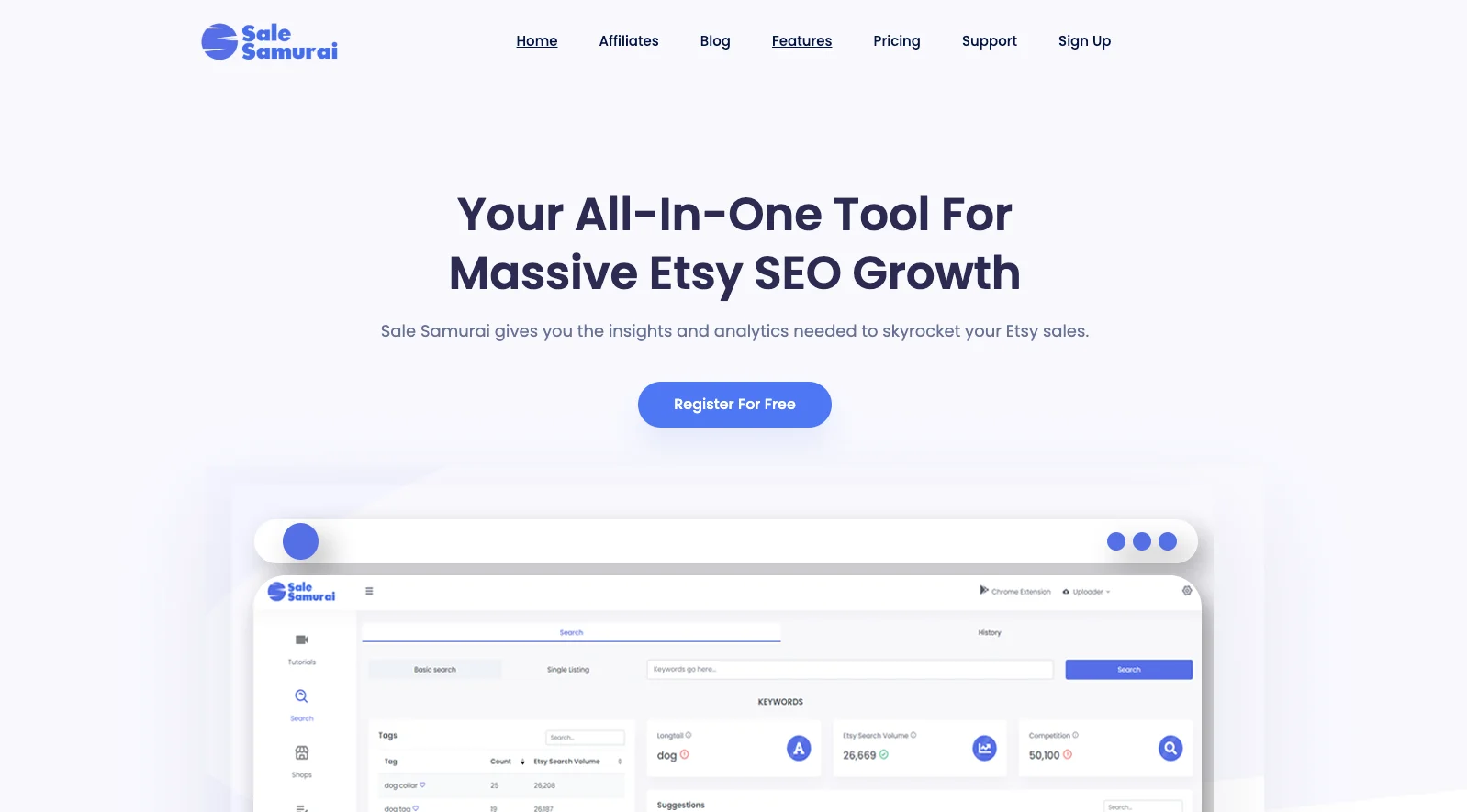 Sale Samurai All-In-One Tool For Etsy SEO