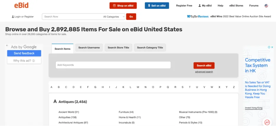 ebid alternative to ebay