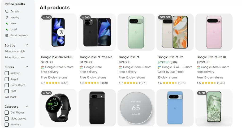 google shopping site like ebay