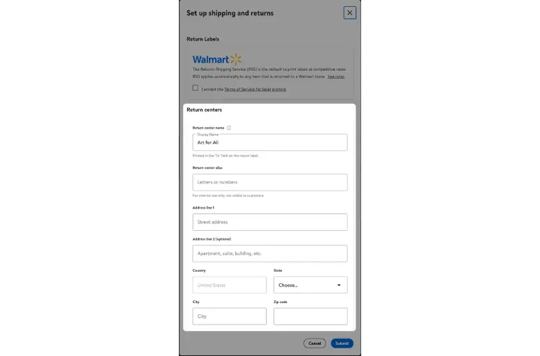 How to sell on Walmart Marketplace - Step 4.3 Configure your shipping methods