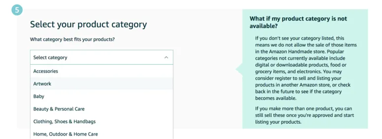 Select your product category