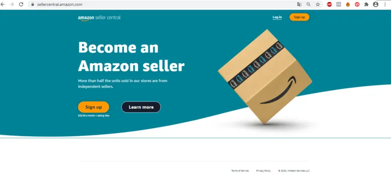 Set up an Amazon seller account