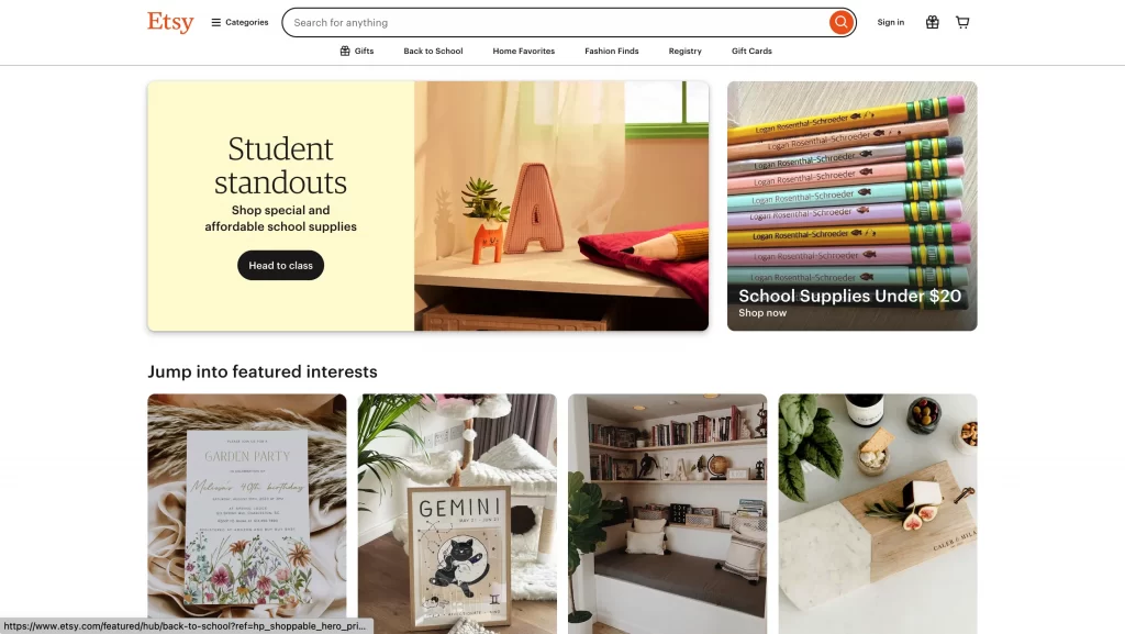 selling jewelry online with Etsy