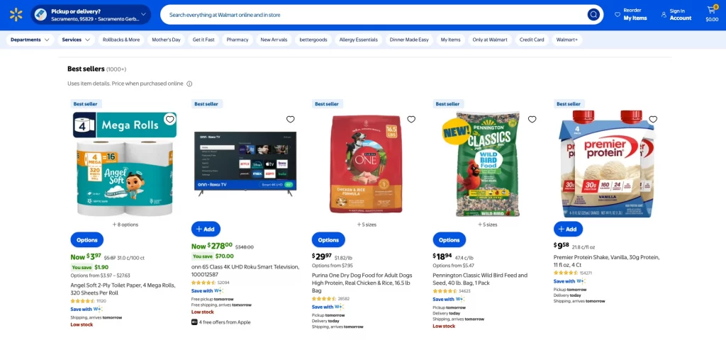 Walmart Best Selling Items1 Walmart best-selling items