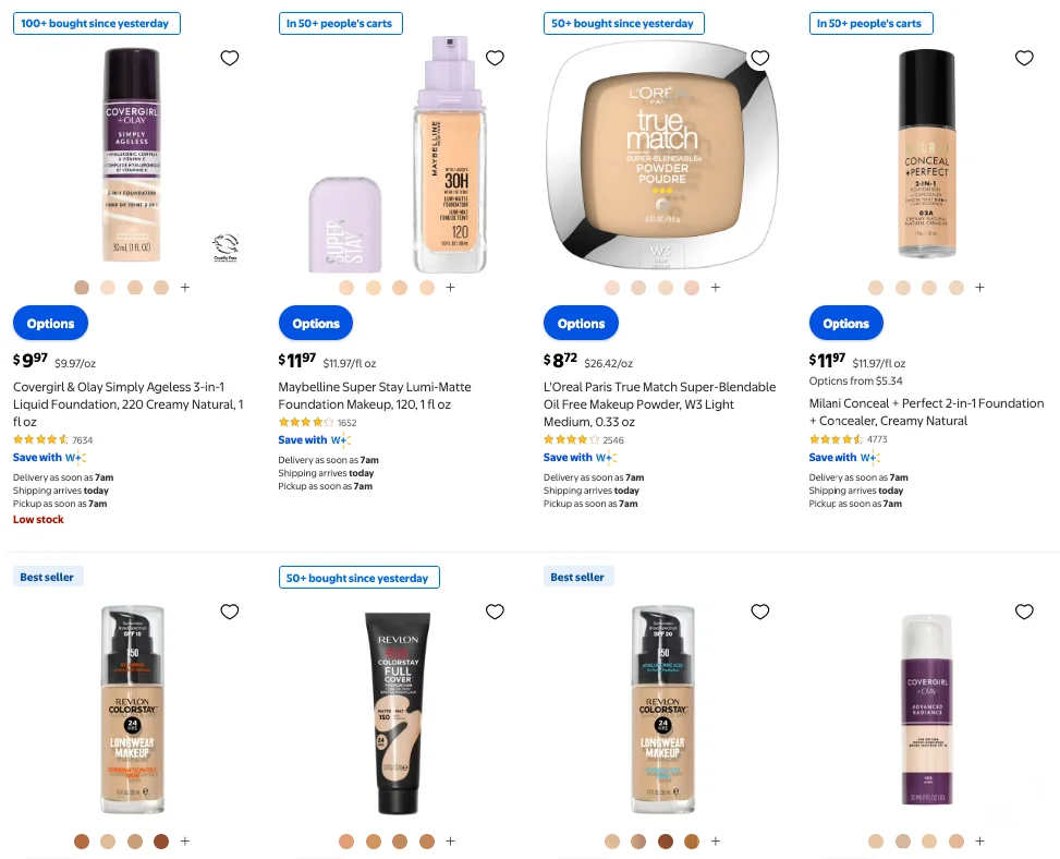 Walmart Best Selling Items5 Walmart best-selling items in the beauty products category