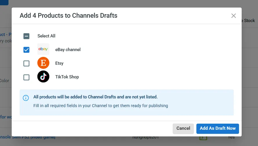 Add As Draft Now Add As Draft Now