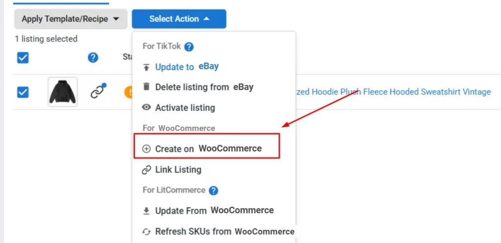 create on woocommerce create on woocommerce