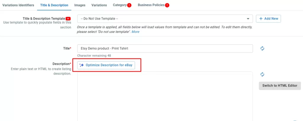 ebay ai description ebay ai feature