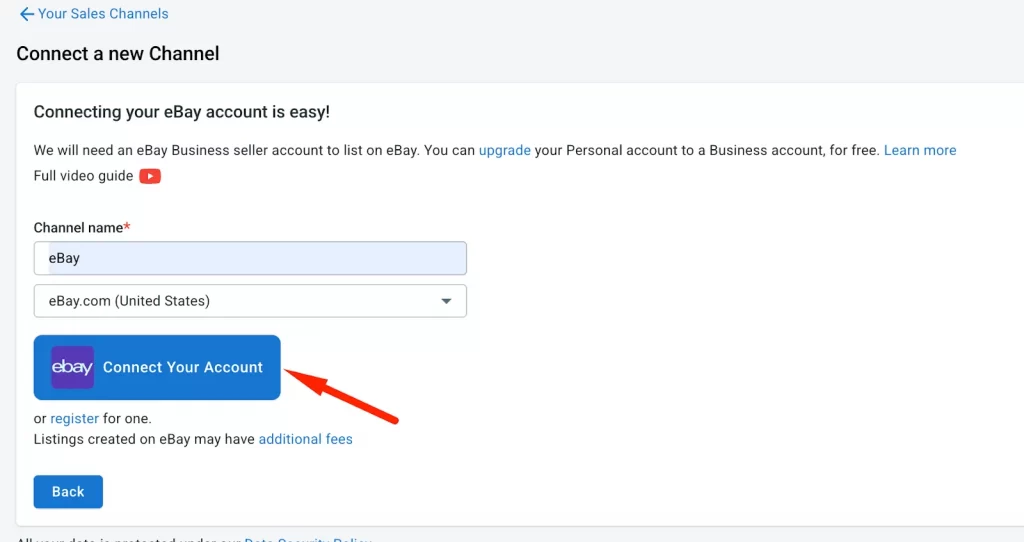 Set up new channel on LitCommerce dashboard