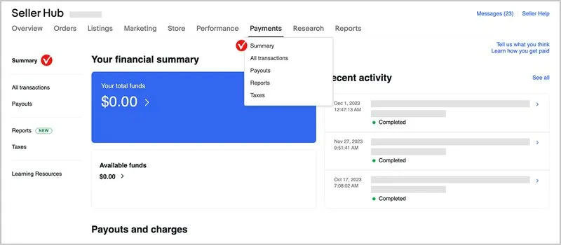 mercari vs ebay payments 1