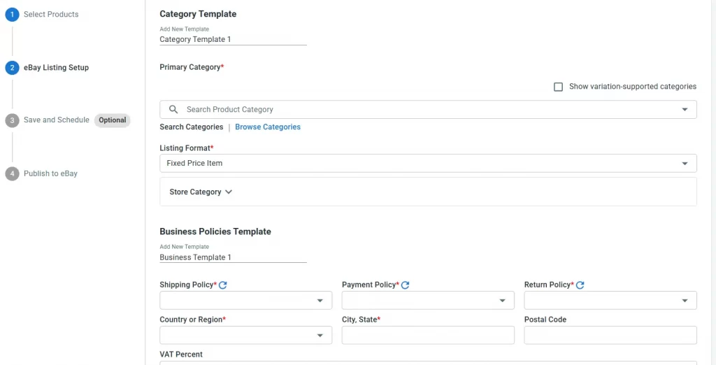 set up ebay listings set up ebay listings