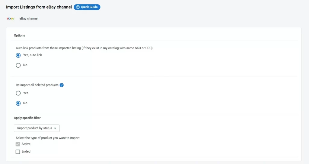 setup import from ebay set up import from ebay