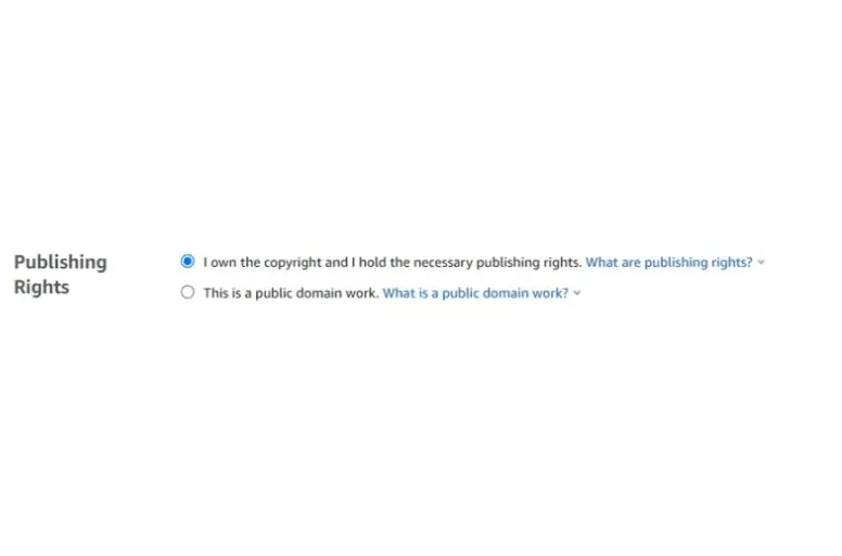 Verify your publishing rights