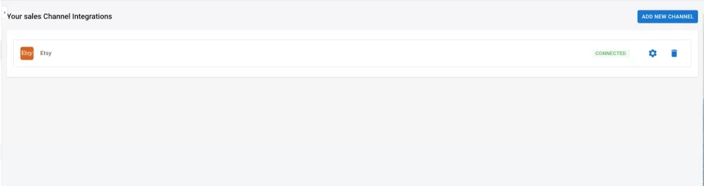 Add new sales channels Etsy