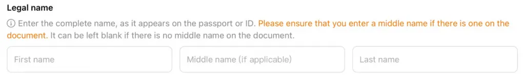 seller legal name