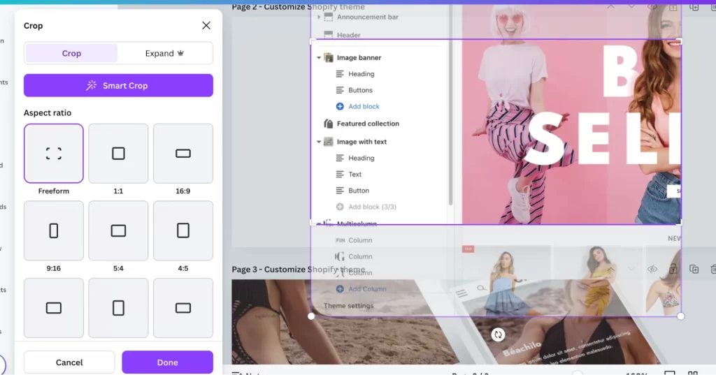 Adjusting aspect ratios for different uses