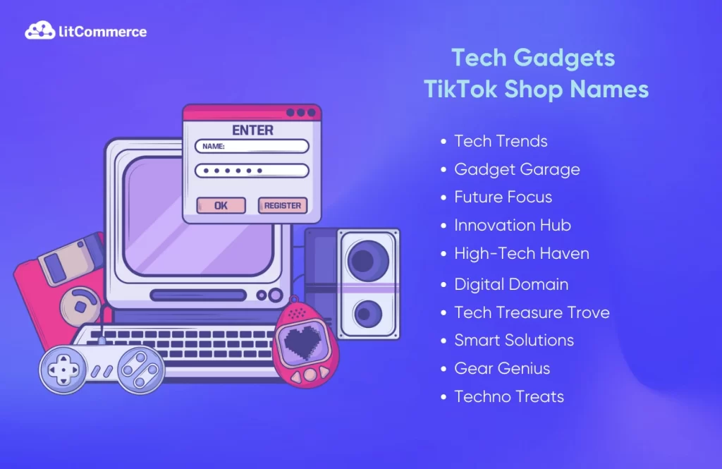 high tech gadgets tiktok shop names