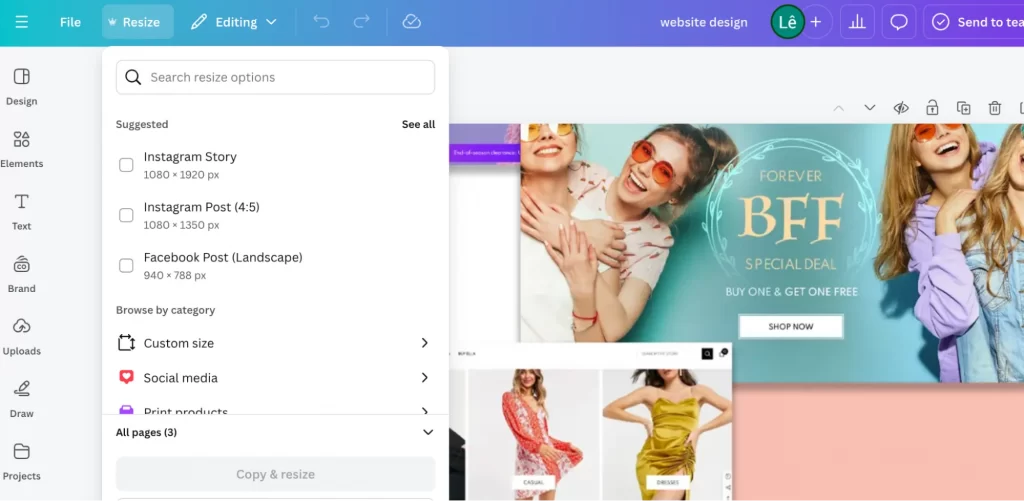 Resizing photos without losing quality