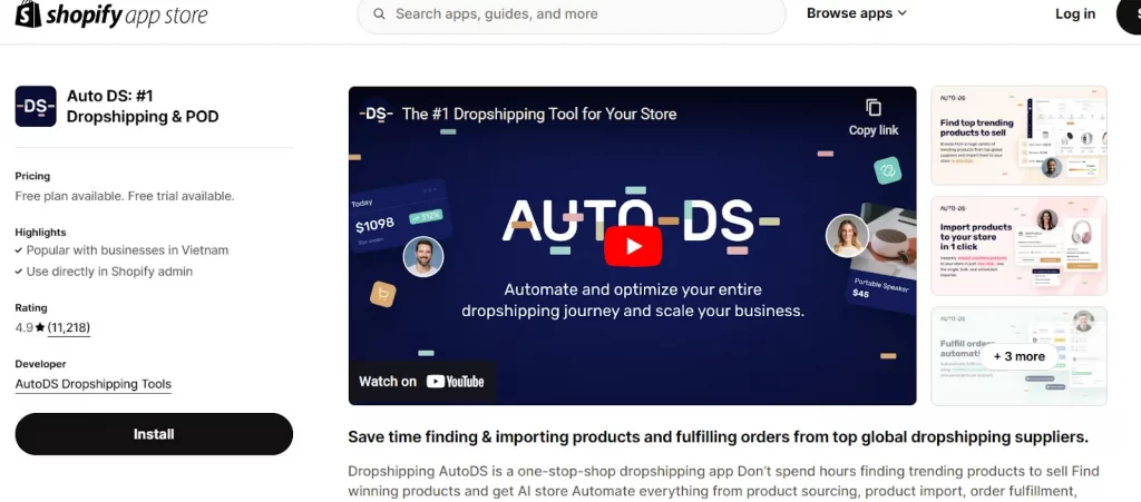 add autods to shopify store