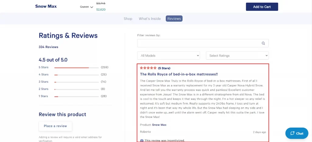 Casper tool to add reviews to Shopify stores